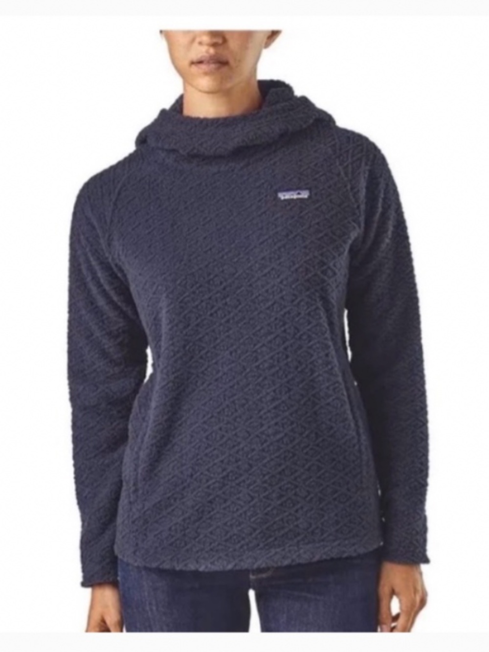 Patagonia Dark Navy Quilted Hooded Pullover
